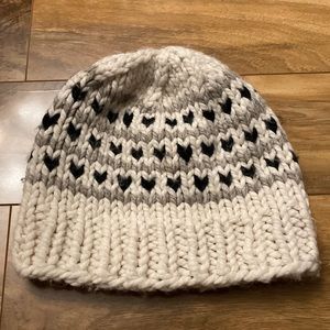 Hand Knit Heart Toque